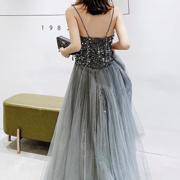 ハイエンドビジューシフォンドレス