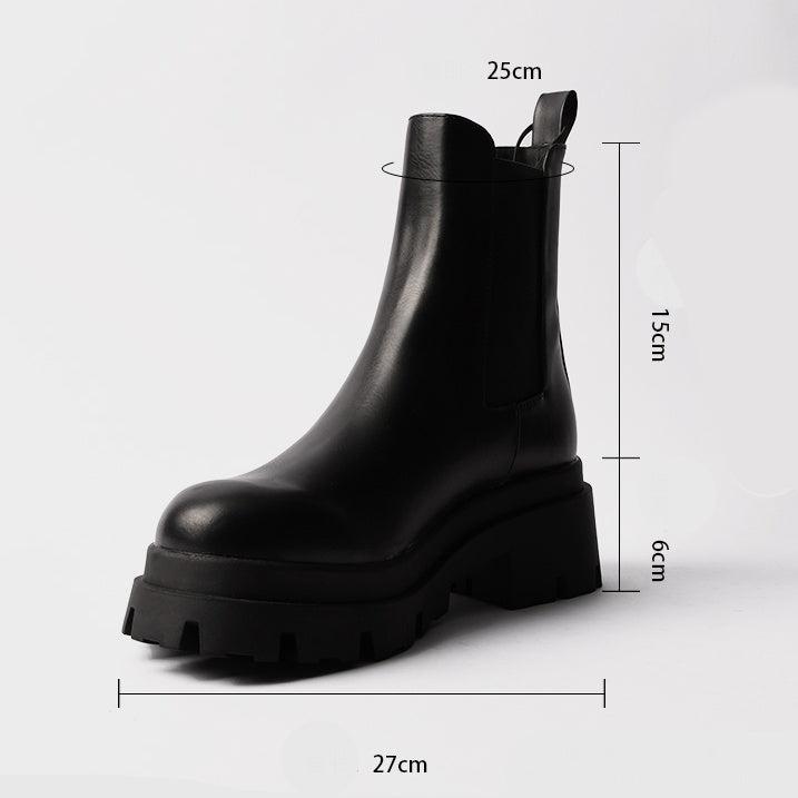 厚底チェルシーブーツ