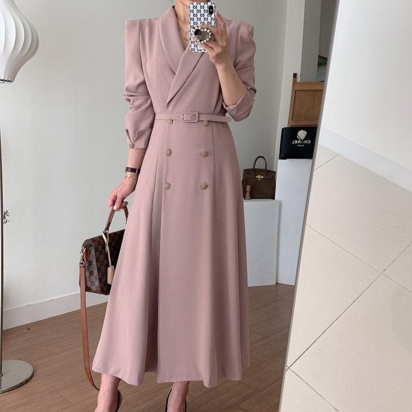 ヘップバーンロングジャケットワンピース