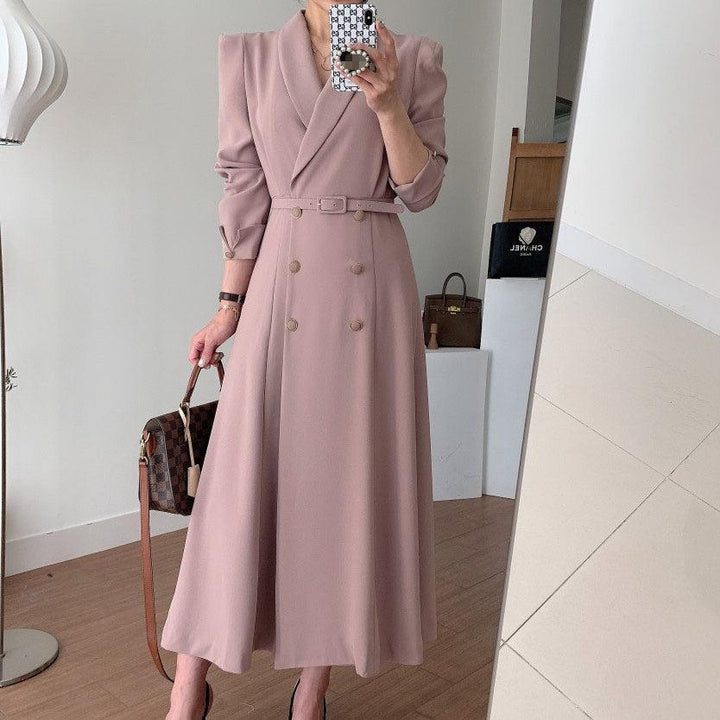 ヘップバーンロングジャケットワンピース