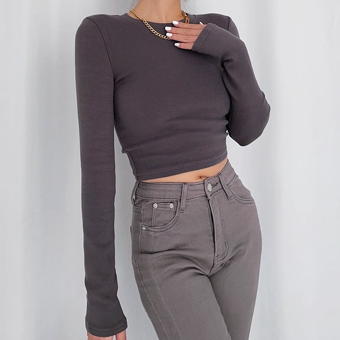 タイトフィットロングスリーブトップス