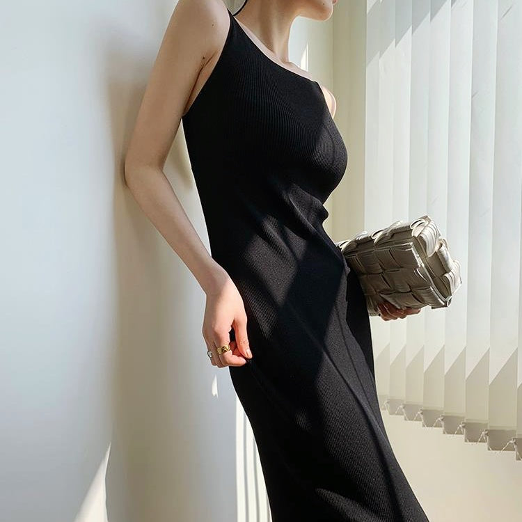 フレンチタイトロングワンピース