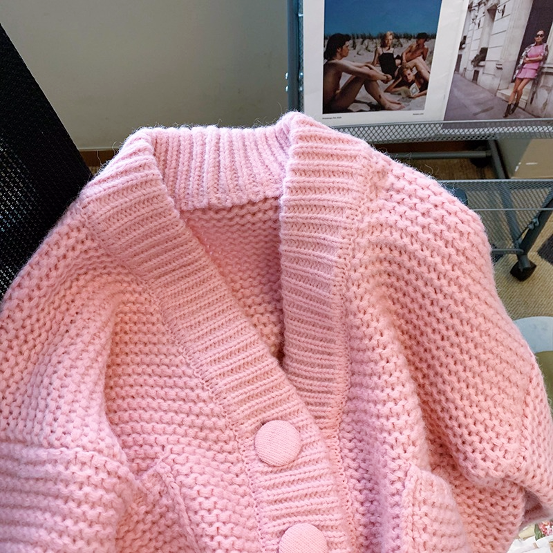 Vネックルーズカーディガン