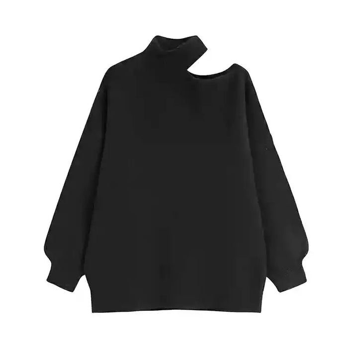 ワンショルダールーズニット