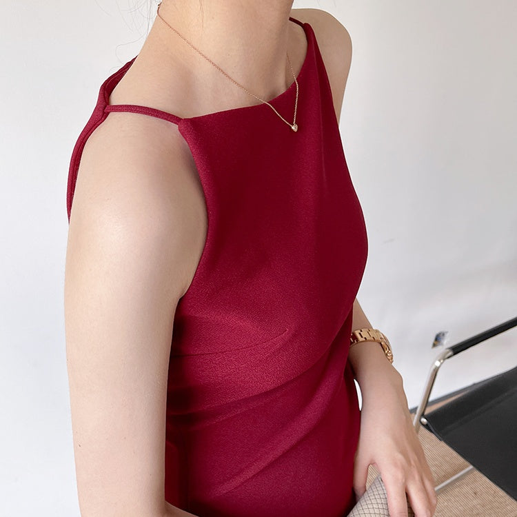 フレンチタイトミディドレス