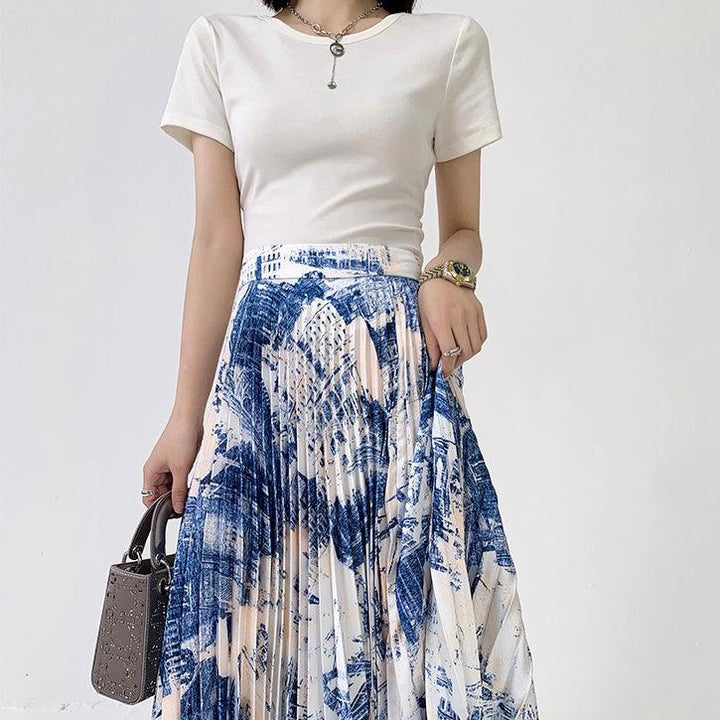 アートプリーツスカート