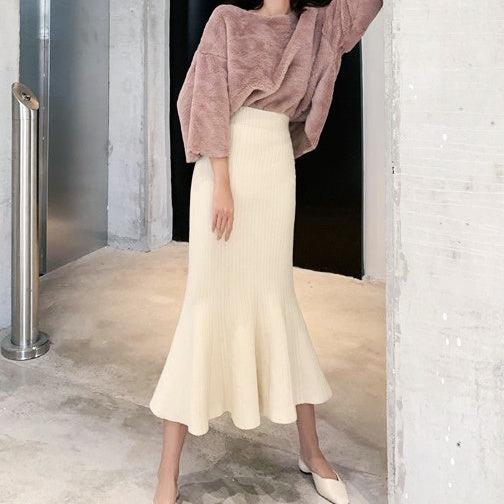 マーメイドニットスカート