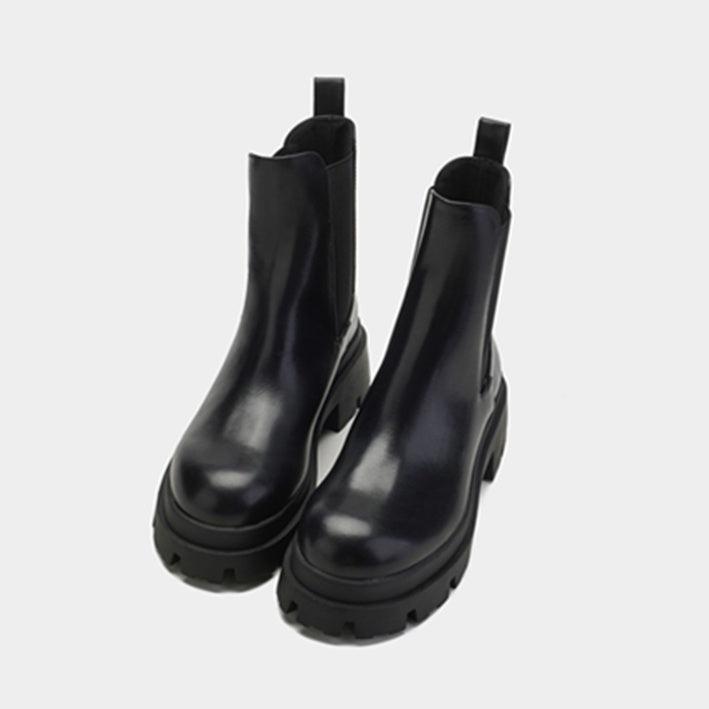 厚底チェルシーブーツ