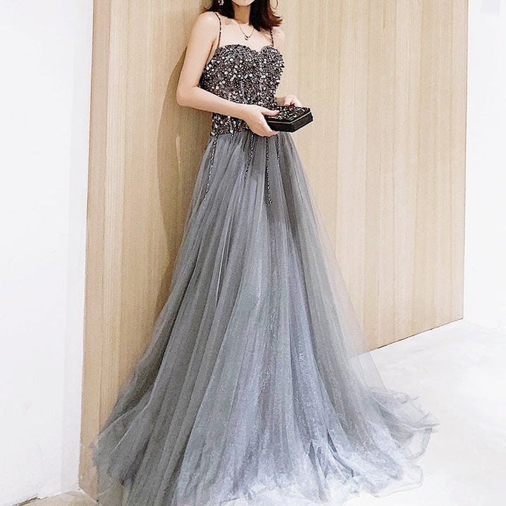 ハイエンドビジューシフォンドレス