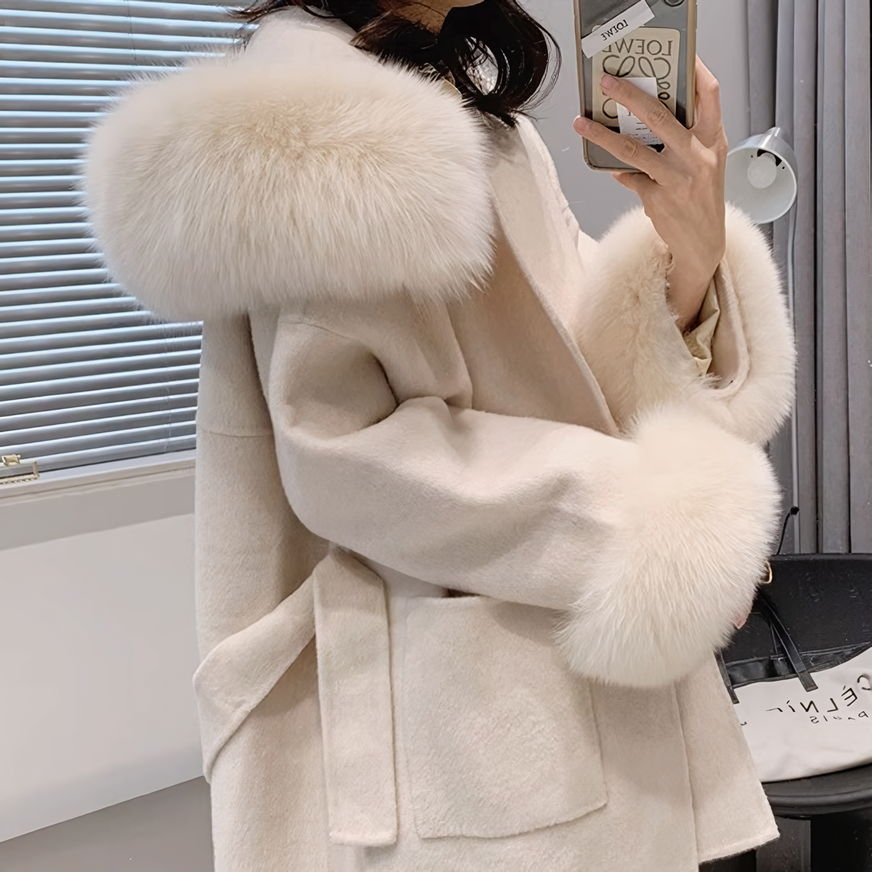 FOXファーカシミヤウールコート