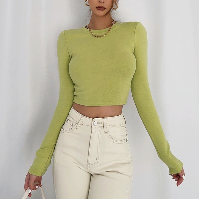 タイトフィットロングスリーブトップス