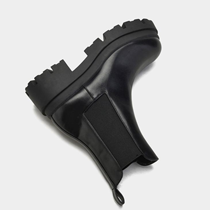 厚底チェルシーブーツ