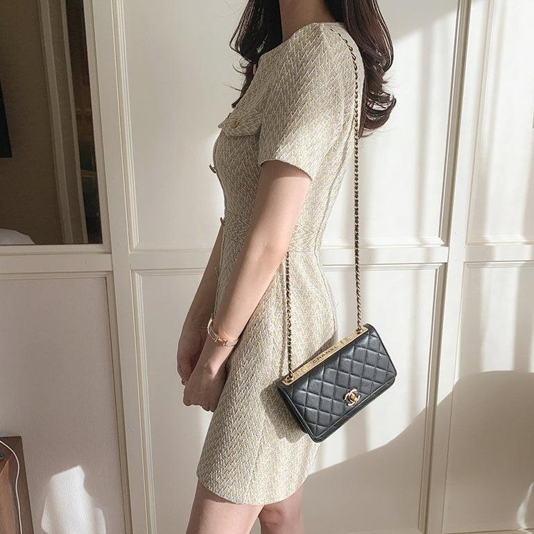 テクスチャーミニワンピース