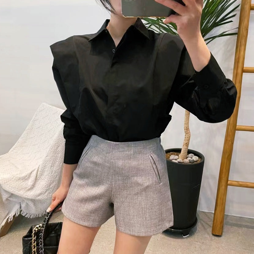 デザインショルダーシャツ