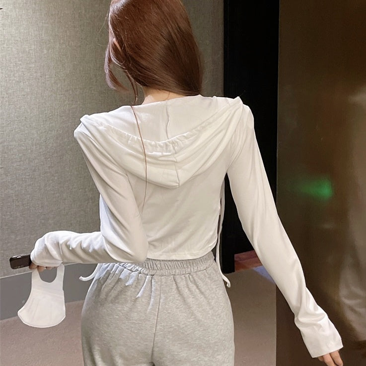 カシュクールスリムフードトップス