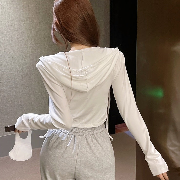 カシュクールスリムフードトップス