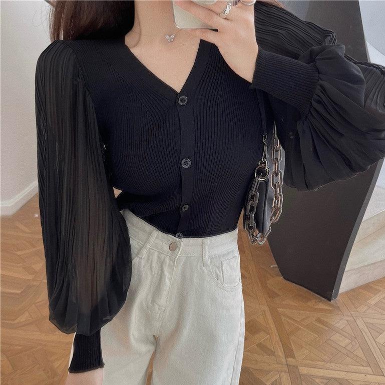 シースループリーツトップス