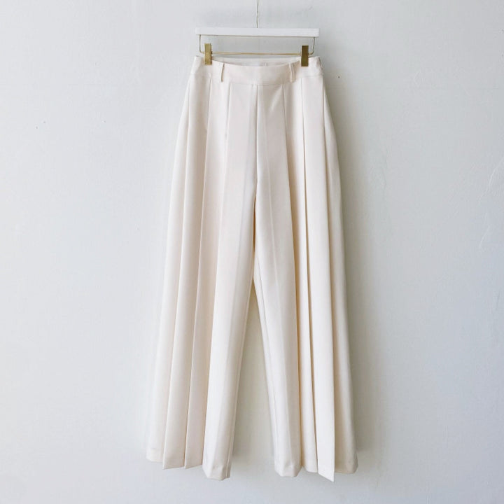 ハイウエストプリーツワイドパンツ