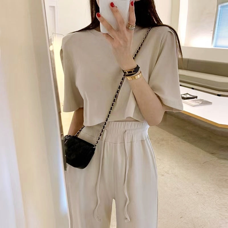 リラクシングTスリットパンツセットアップ