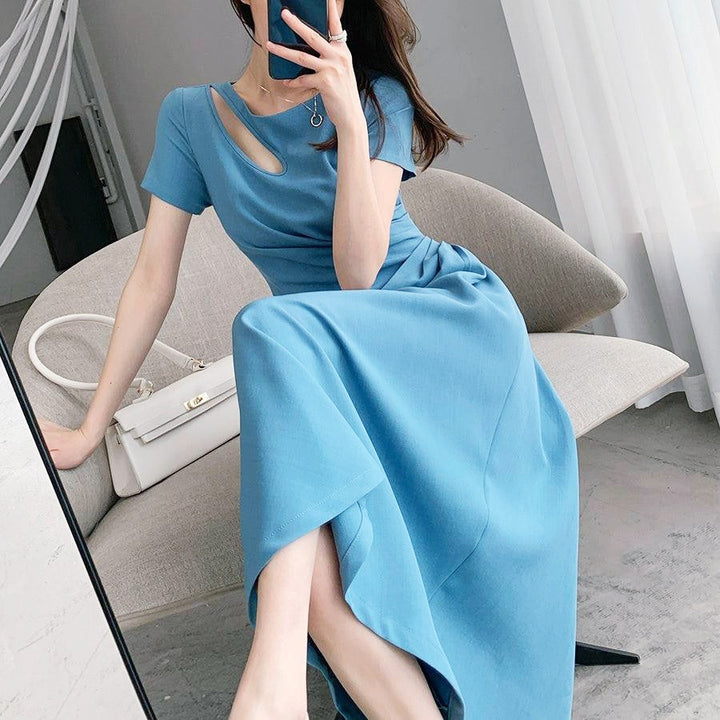 アシンメトリーロングドレス