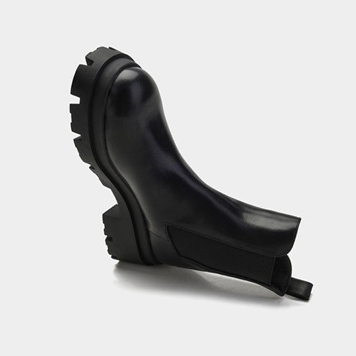 厚底チェルシーブーツ