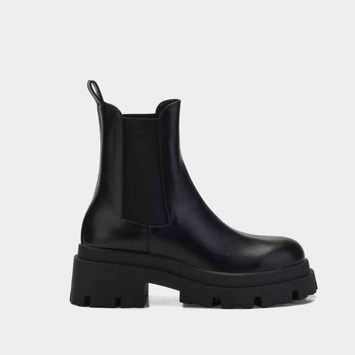 厚底チェルシーブーツ