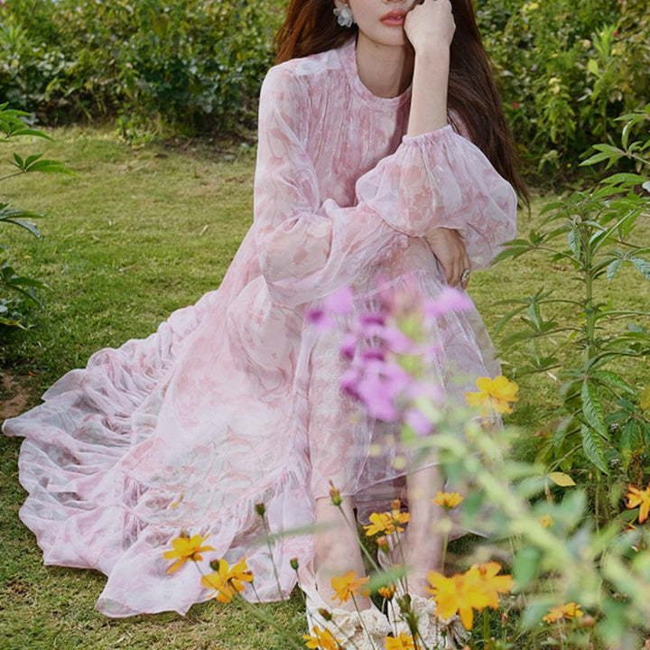 フローラルフェアリーシフォンドレス