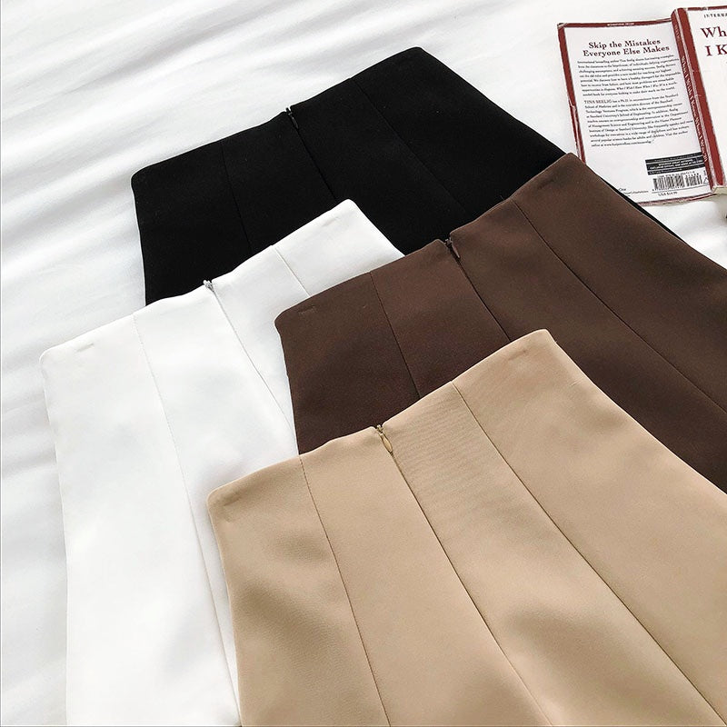 ワイドハイウエストショートパンツ