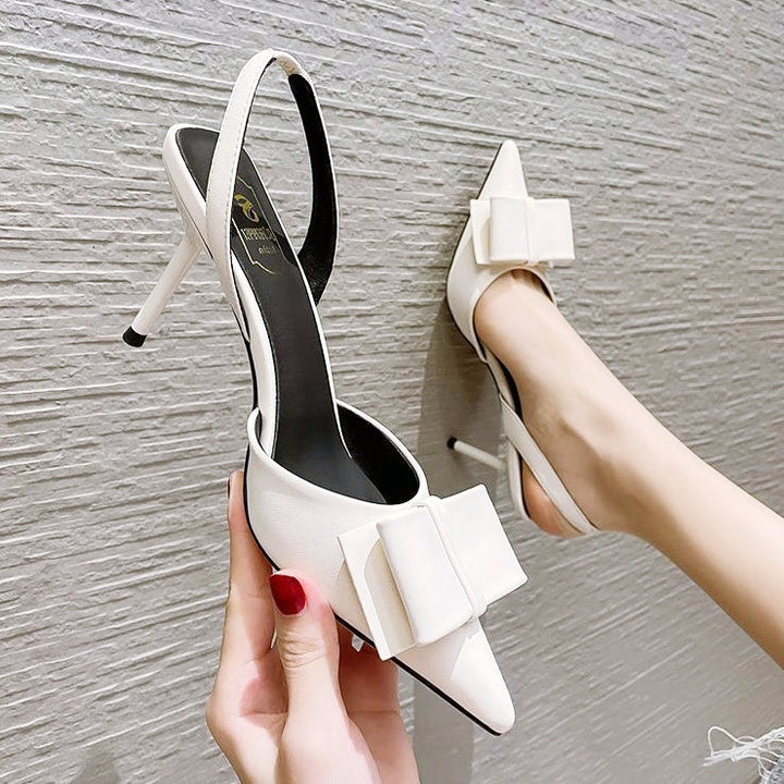 リボンデザインパンプス