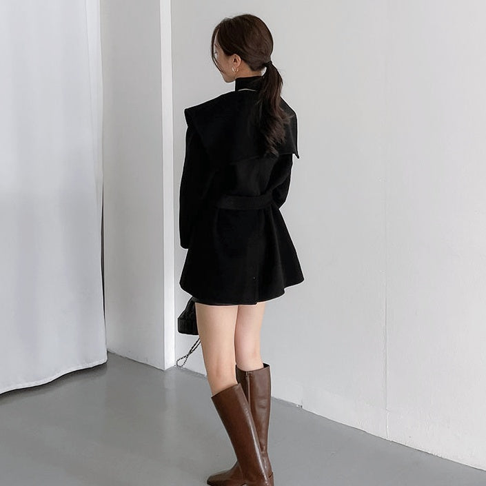 セーラーカラーハンドメイドコート