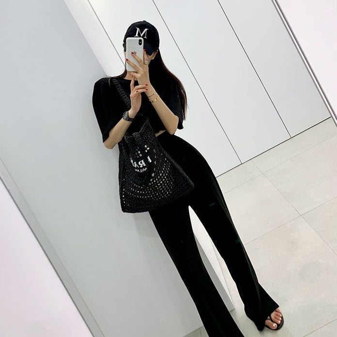 リラクシングTスリットパンツセットアップ