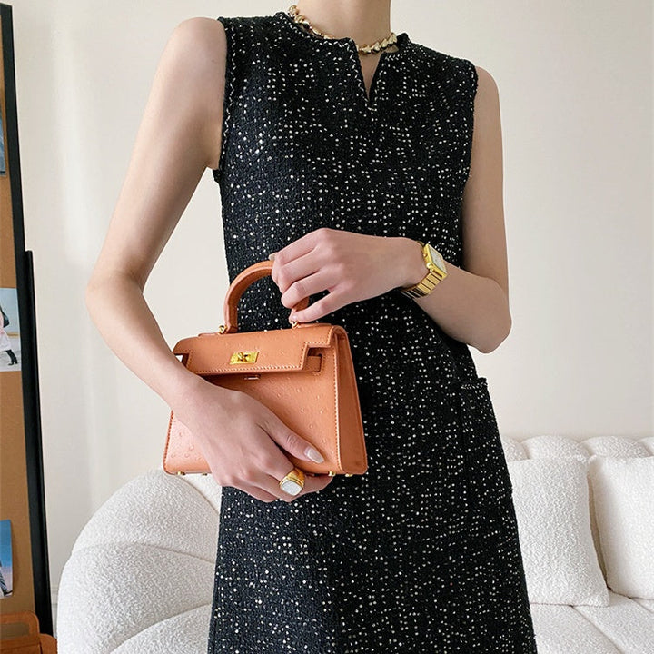 スパンコールノースリーブワンピース