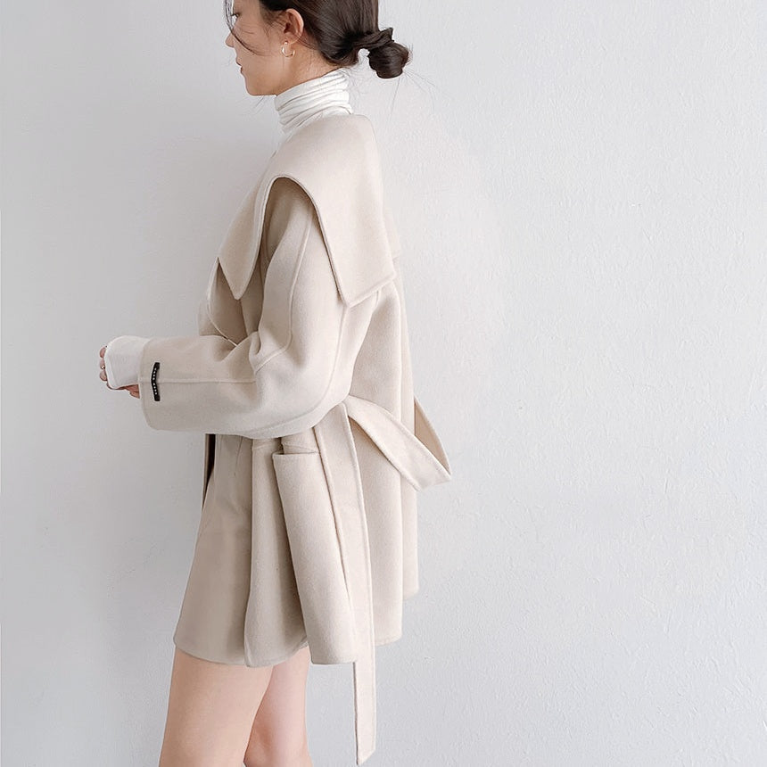 セーラーカラーハンドメイドコート