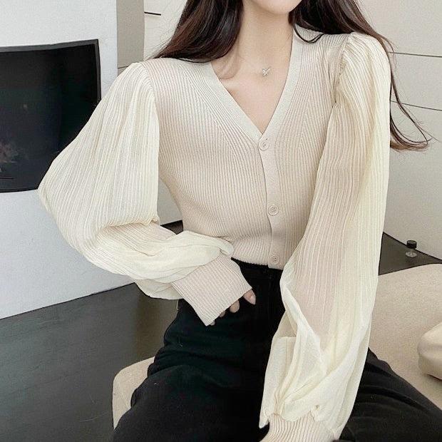 シースループリーツトップス