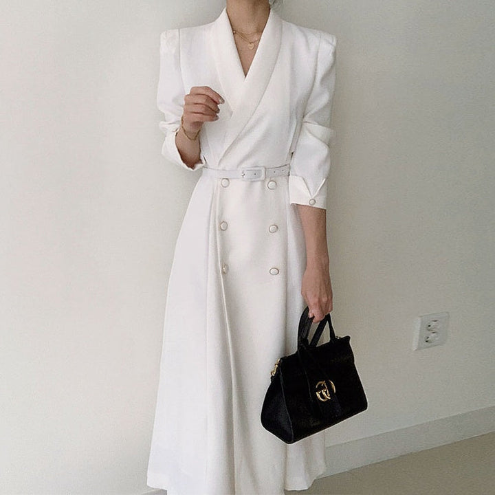 ヘップバーンロングジャケットワンピース