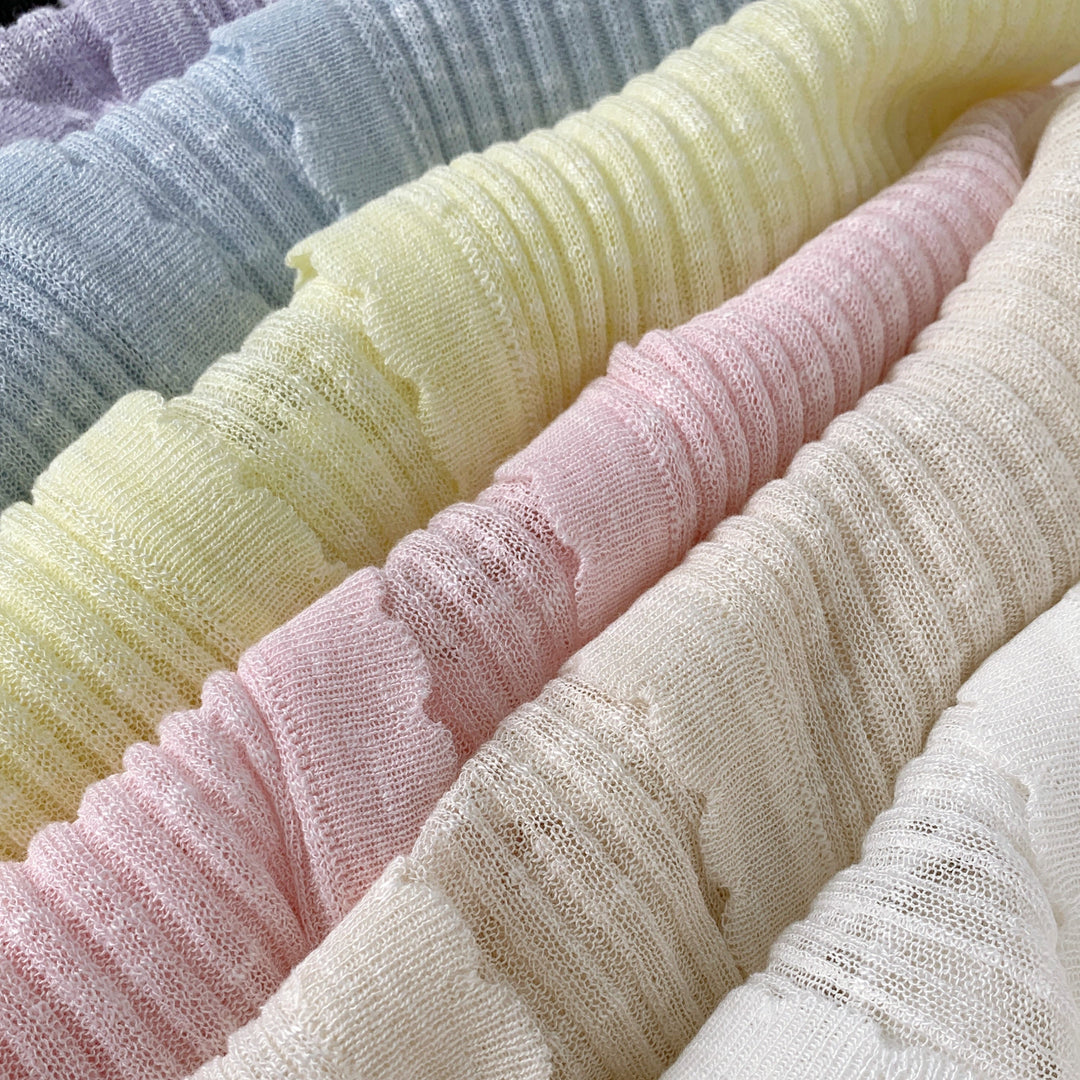 Vネックシースルースリムカーディガン