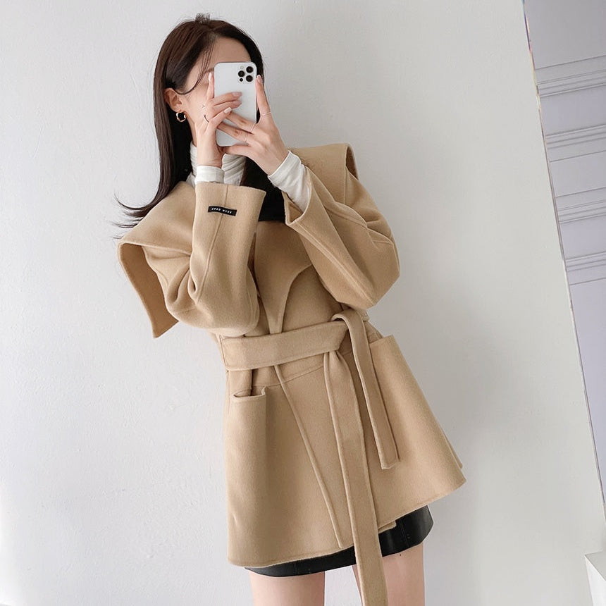 セーラーカラーハンドメイドコート