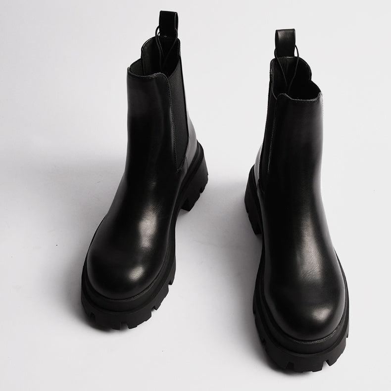 厚底チェルシーブーツ