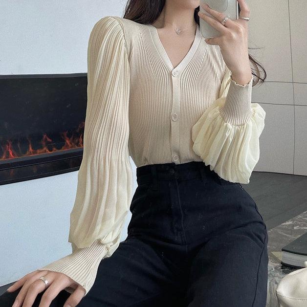 シースループリーツトップス