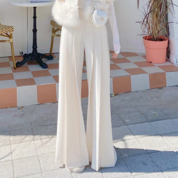 ハイウエストプリーツワイドパンツ