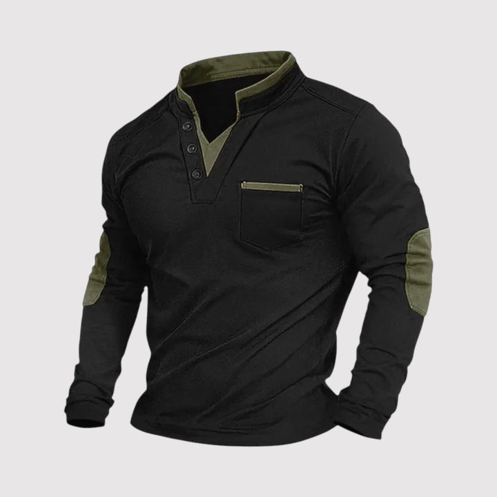 STEEVE | 快適なVネック・スウェットシャツ