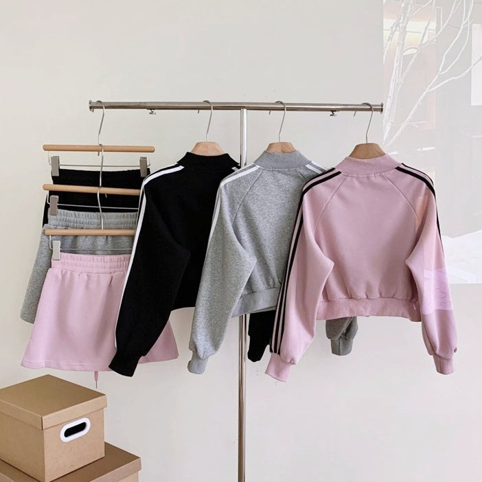 ラインスウェットスカートセットアップ