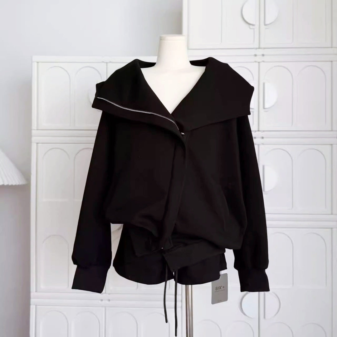 ビッグカラージップショートパンツセットアップ