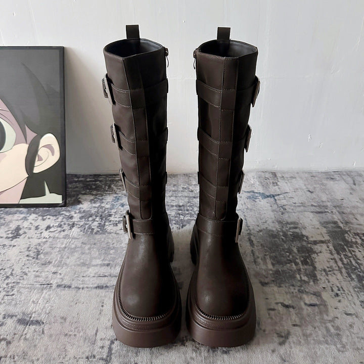 モードエッジベルトロングブーツ