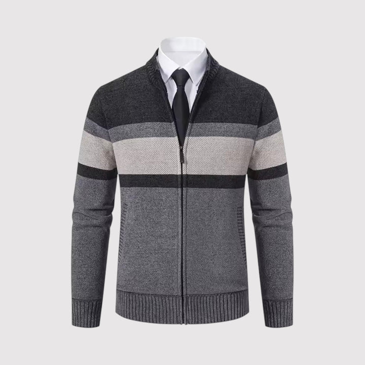 SHURIKEN | プレミアム・ボーダー・ジップ・セーター