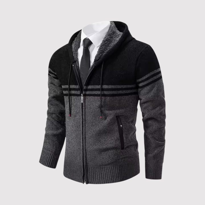 SHURIKEN | プレミアム・ボーダー・ジップ・セーター