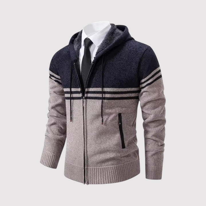 SHURIKEN | プレミアム・ボーダー・ジップ・セーター