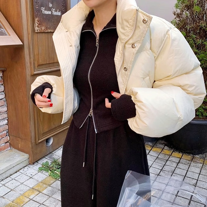 ジップアップニットセットアップ