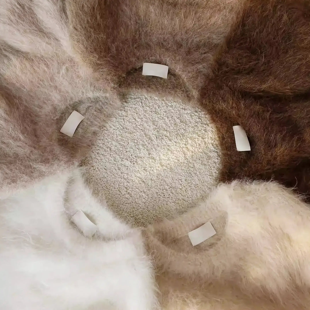 プレミアムアルパカモヘアニット