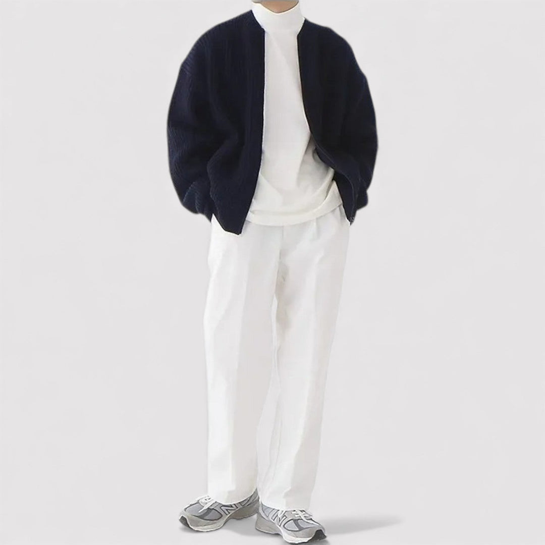 FUMIHIRO | プレミアムジップニットセーター